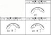 HONDA 43053S3Y950 Brake Shoe Set